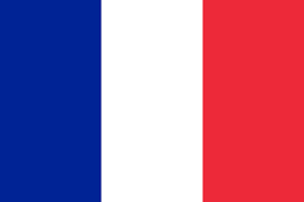 Die Flagge von Frankreich.