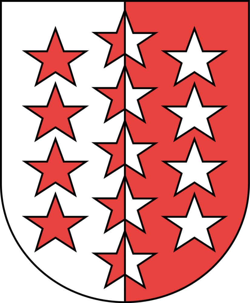 Das Wappen des Kantons Wallis